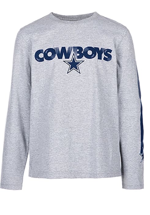 Dallas Cowboys Youth Navy Blue Jammer Long Sleeve Tee