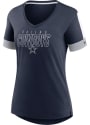 Dallas Cowboys Womens Nike Mascot Outline T-Shirt - Navy Blue