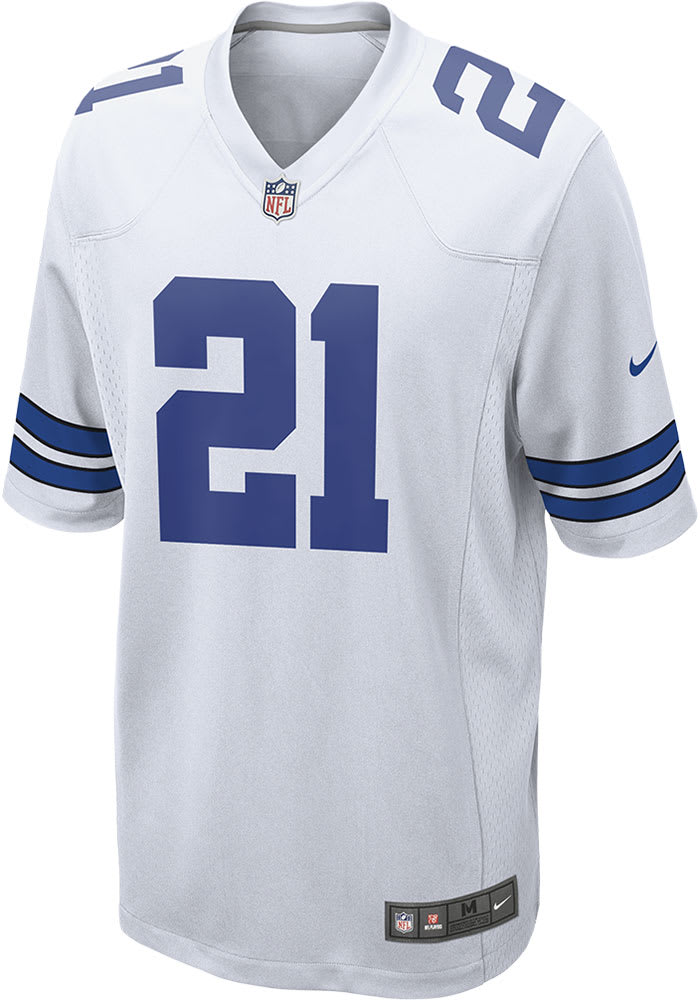 Ezekiel Elliott Nike Dallas Cowboys White Home Game Football Jersey