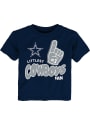 Dallas Cowboys Toddler Littlest Fan T-Shirt - Navy Blue