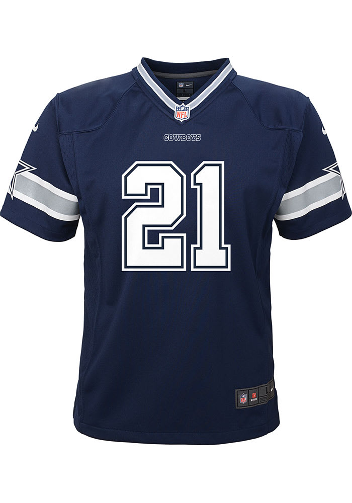 Men's dallas cowboys ezekiel elliott best sale nike navy alternate game jersey