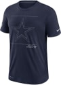Dallas Cowboys Nike DFCT Team Issue T Shirt - Navy Blue
