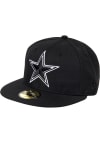 Main image for New Era Dallas Cowboys Mens Black Basic 59FIFTY Fitted Hat