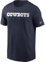 Dallas Cowboys WORDMARK ESSENTIAL T Shirt - Navy Blue