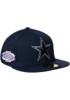 Main image for New Era Dallas Cowboys Mens Navy Blue Pink UV Pop Sweat 59FIFTY Fitted Hat