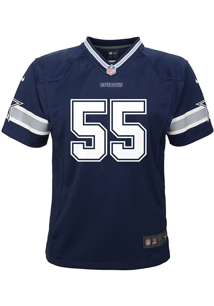 Nike Dallas Cowboys No55 Leighton Vander Esch Navy Blue Thanksgiving Men's Stitched NFL 100th Season Vapor Throwback Limited Jersey
