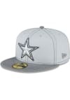 Main image for New Era Dallas Cowboys Mens Grey Gray Pop 59FIFTY Fitted Hat