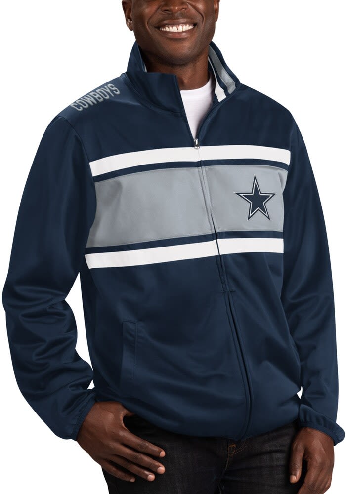 Dallas Cowboys OFF TACKLE Track Jacket NAVY