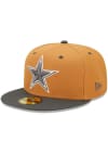 Main image for New Era Dallas Cowboys Mens Tan Steel 2T Color Pack 59FIFTY Fitted Hat