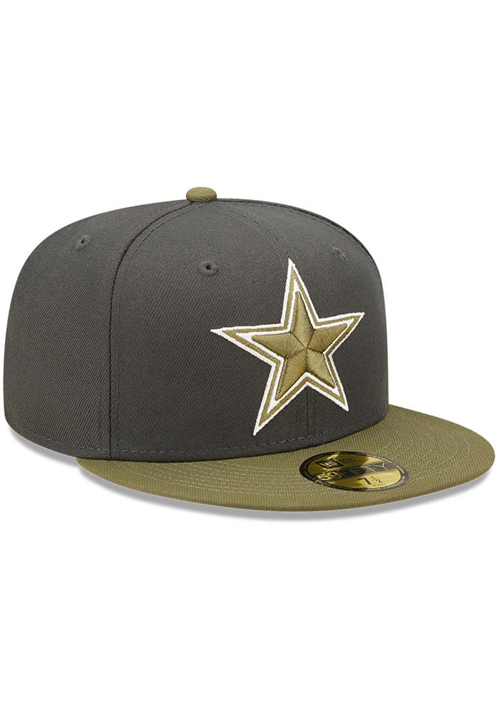 Dallas Cowboys Mens Olive 2T Color Pack 59FIFTY GREY New Era