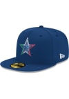 Main image for New Era Dallas Cowboys Mens Navy Blue Mexico Flag Star 59FIFTY Fitted Hat