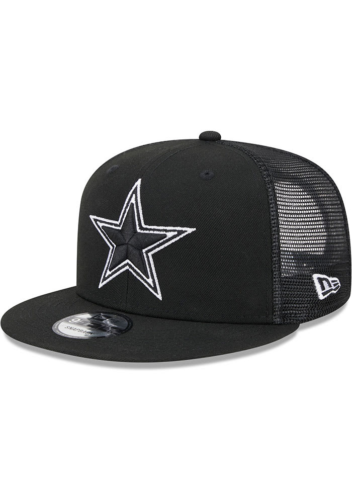 Dallas Cowboys New Era BLACK Tonal Star Logo Trucker 9FIFTY