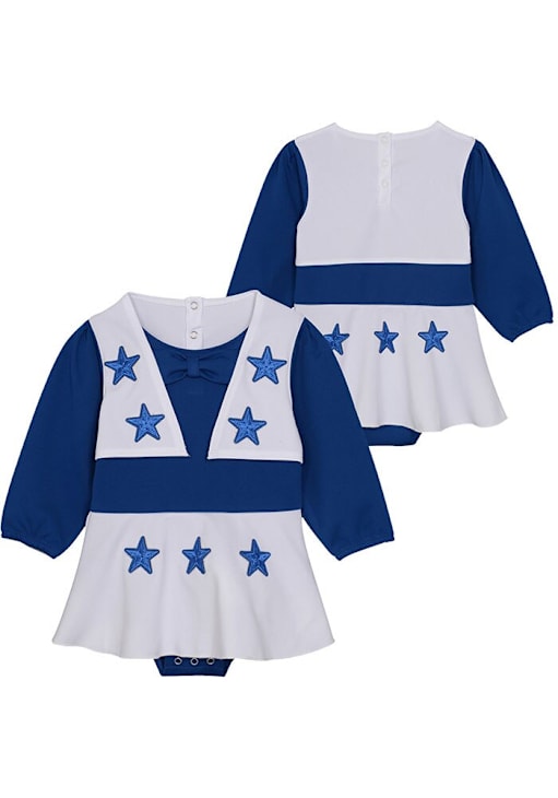 Dallas Cowboys Toddler Girls NAVY Dallas Cowboys Sets Cheer Dress