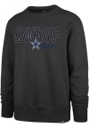 Main image for 47 Dallas Cowboys Mens Charcoal HEADLINE Long Sleeve Crew Sweatshirt