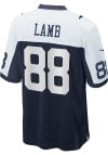 Main image for CeeDee Lamb   Dallas Cowboys Navy Blue Throwback Football Jersey