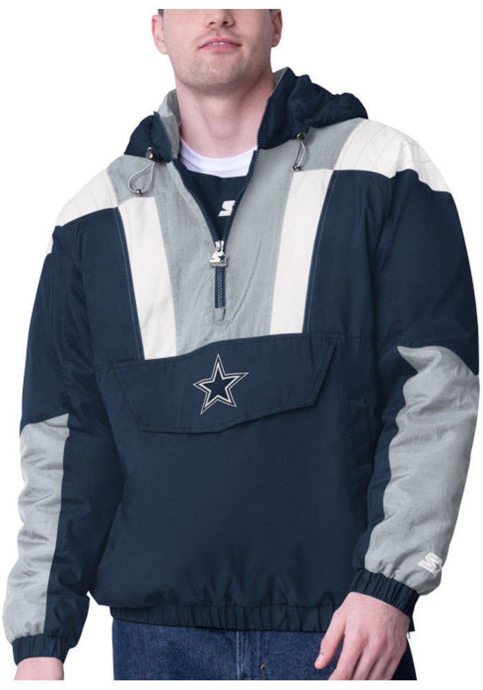 Dallas Cowboys Mens Charger NAVY Pullover Jackets - 41025380