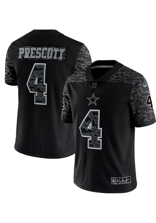 Dak Prescott Dallas Cowboys REFLECTIVE - Black
