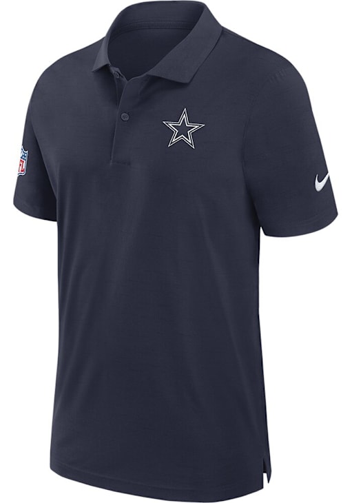 Nike Dallas Cowboys Mens Sidline Dri Fit NAVY Short Sleeve Polo