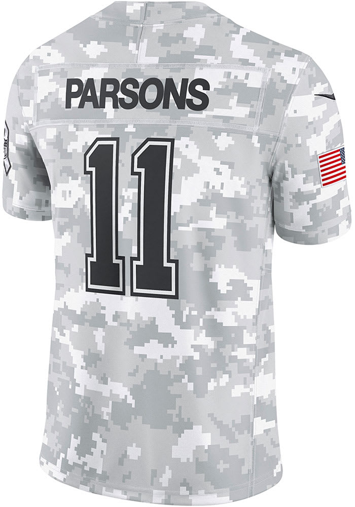 Micah Parsons Dallas Cowboys Mens White Salute to Service Limited