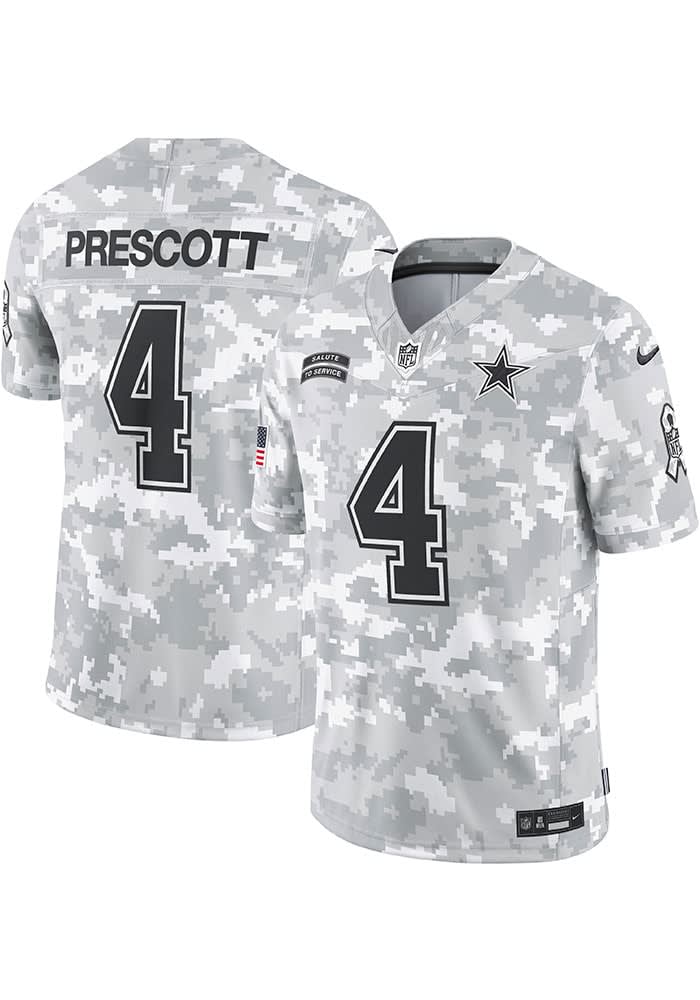 Dak Prescott Dallas Cowboys Mens Salute to Service Limited Football Jersey White