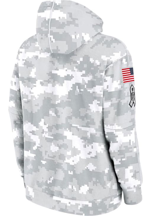 Nike Dallas Cowboys Mens White Salute to Service Big and Tall Hooded Sweatshirt