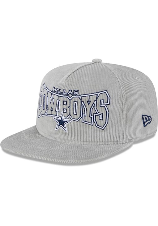 Dallas Cowboys New Era GREY Cord Golfer Snapback Hat 41025622