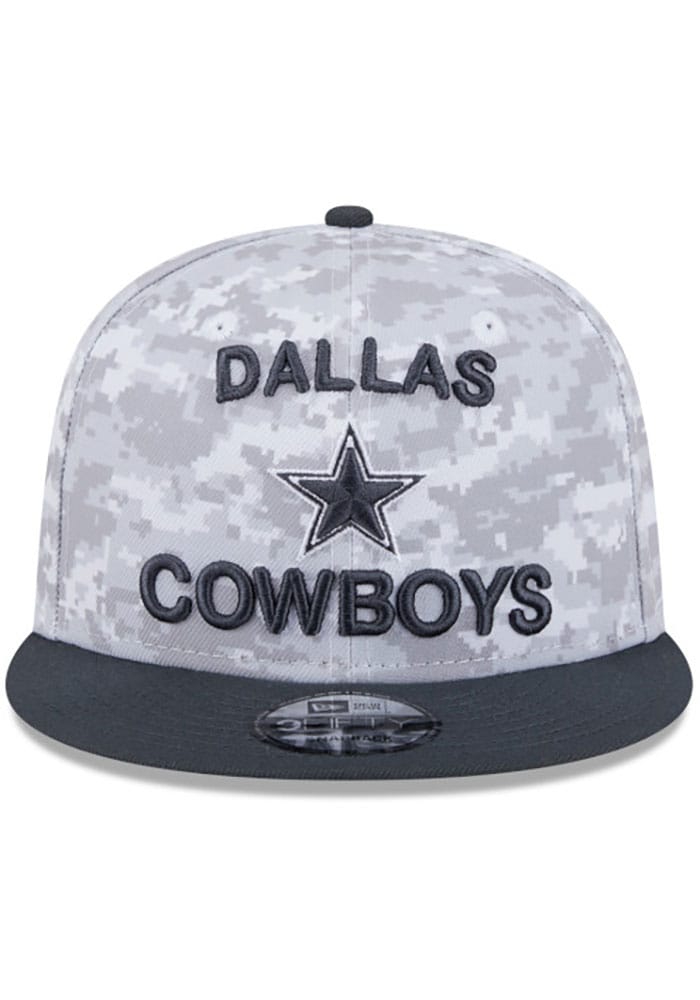 Dallas Cowboys 2024 Salute to Service JR 9FIFTY White New Era Youth Snapback Hat