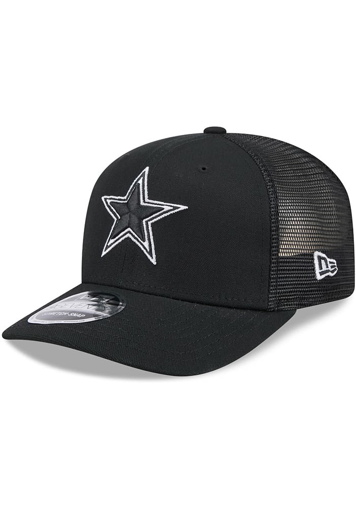 New Era Dallas Cowboys BLACK Canvas Trucker 9SEVENTY