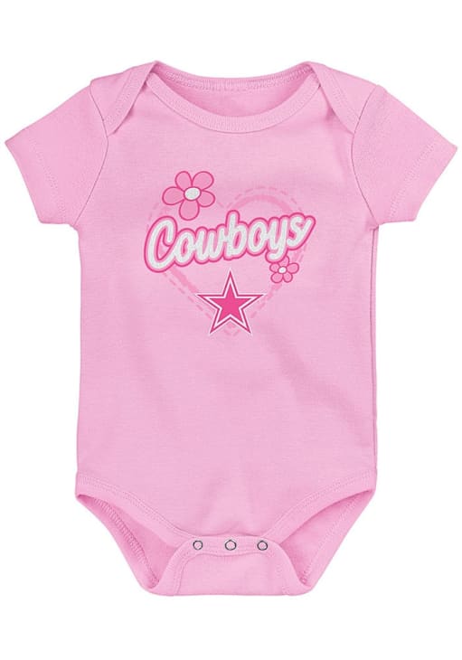 Dallas Cowboys Baby Pink Play All Day Set One Piece