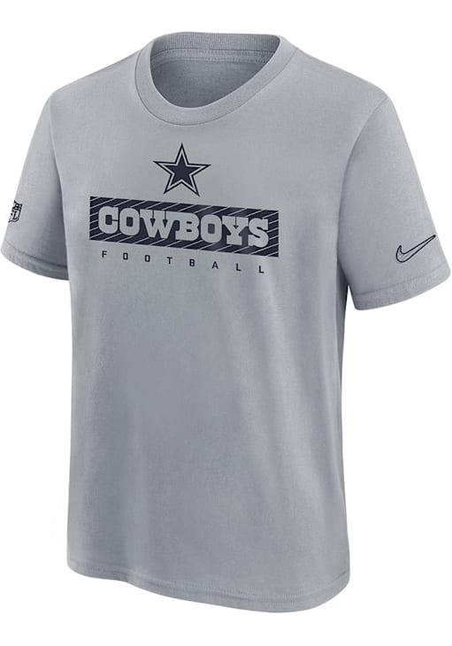 Nike Dallas Cowboys Youth HEATHERGREY Nike Dri-Fit Team Issue