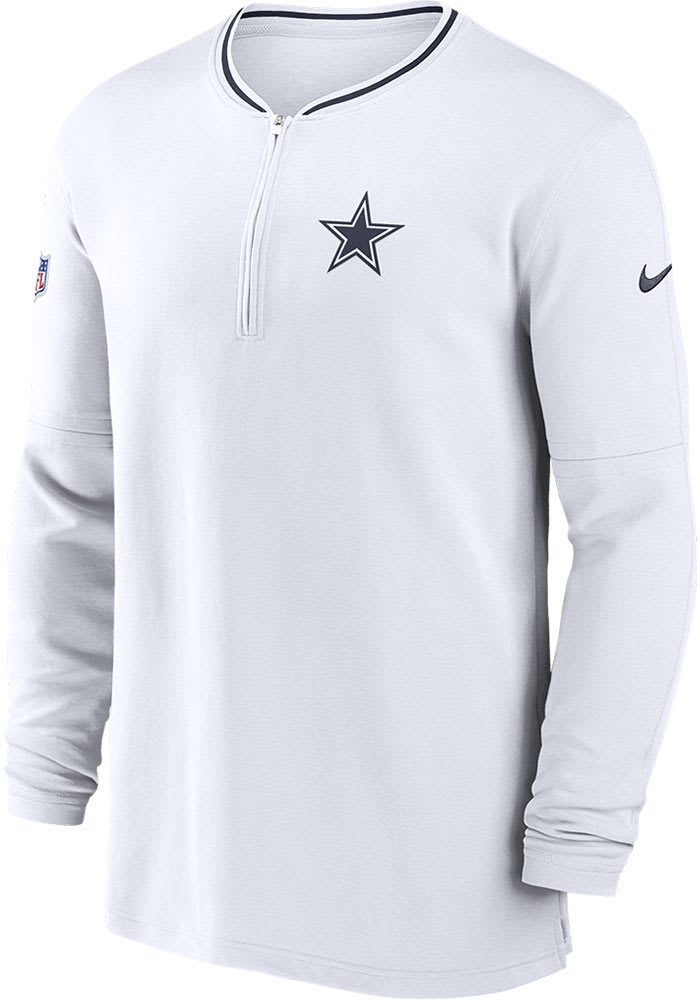 Nike Dallas Cowboys Mens White Sideline Coach Pullover - 41025875