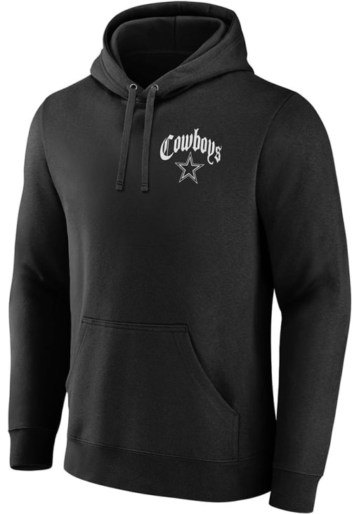 Dallas Cowboys Mens Black Old English Long Sleeve Hoodie