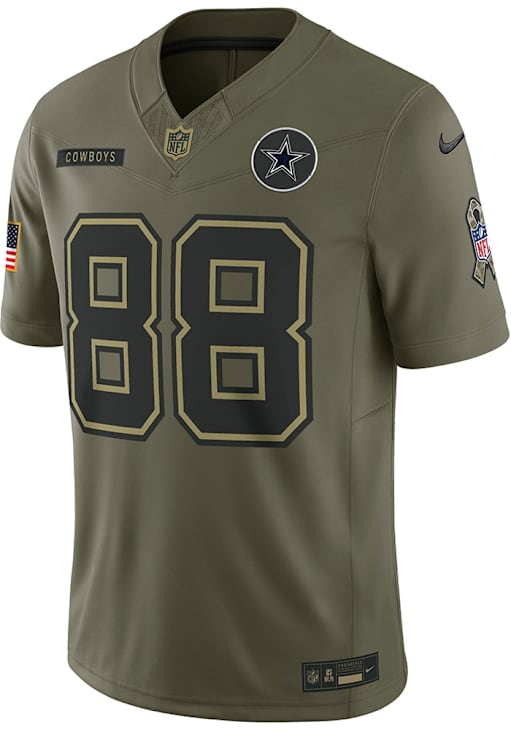 CeeDee Lamb Nike Dallas Cowboys Mens Olive Salute to Service Limited Football Jersey