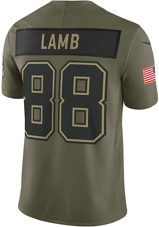 CeeDee Lamb Nike Dallas Cowboys Mens Olive Salute to Service Limited Football Jersey