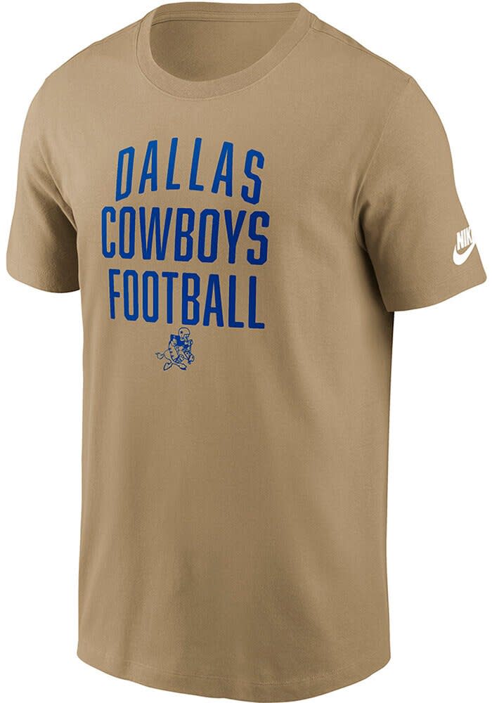 Nike Dallas Cowboys TAN Rewind Essential Short Sleeve T Shirt