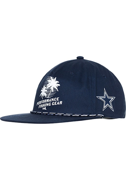Columbia Dallas Cowboys NAVY PFG Back Tack Rope Adjustable Hat