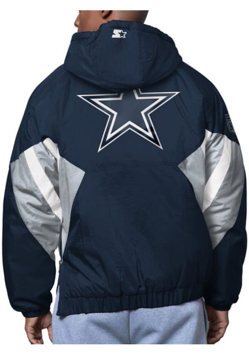 Dallas Cowboys Mens Navy Blue The Line Up Pullover Jackets