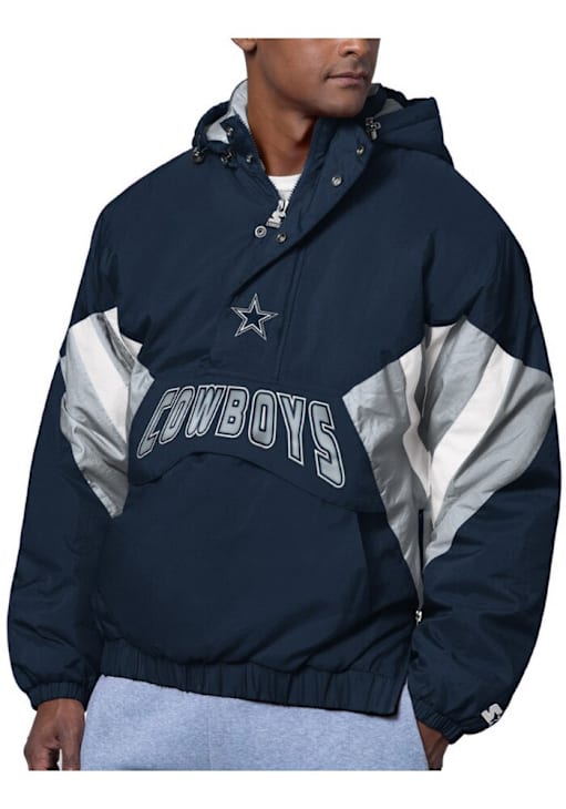 Dallas Cowboys Mens Navy Blue The Line Up Pullover Jackets