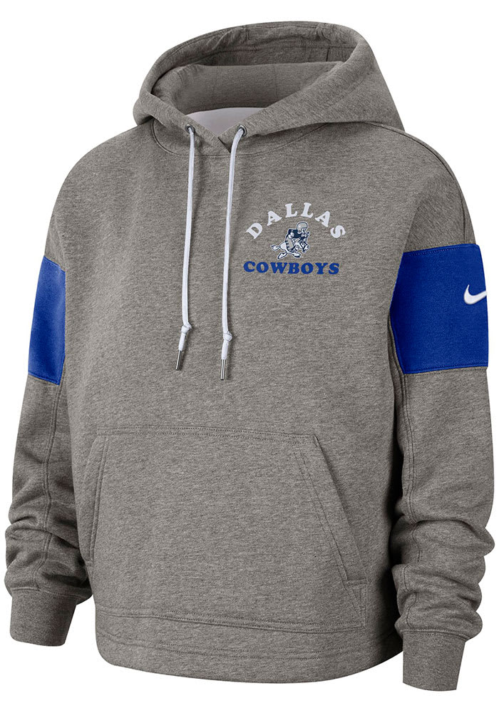 Nike Dallas Cowboys Womens Historic Hoodie Grey