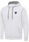 Main image for Antigua Louisville City FC Mens White Victory Long Sleeve Full Zip Jacket