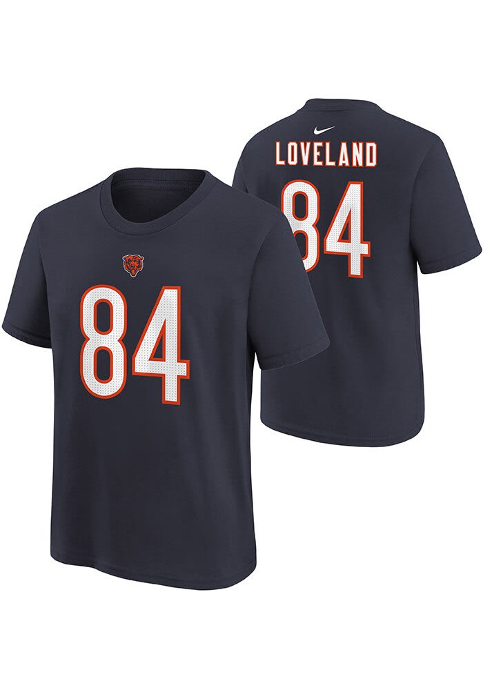 Colston Loveland Chicago Bears Youth NAVY Nike NN Short Sleeve