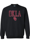 Main image for Oklahoma Sooners Mens Black Arch Distressed Long Sleeve Crew Sweatshirt