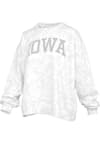 Main image for Womens Iowa Hawkeyes White Pressbox Camo Crew Sweatshirt