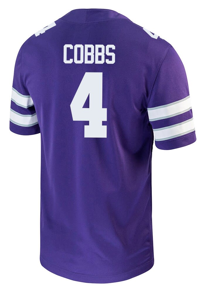 Daniel Cobbs Mens PURPLE K-State Wildcats Football NIL Game
