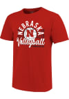 Main image for Girls Red Nebraska Cornhuskers Volleyball Net Short Sleeve T-Shirt