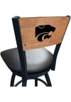 Main image for Black K-State Wildcats Vinyl Seat Maple Back Swivel Pub Stool