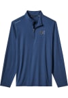 Main image for Mens Michigan Wolverines Navy Blue Travis Mathew time to tailgate Qtr Zip Pullover