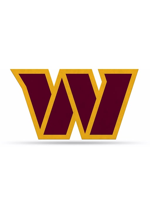 Washington Commanders BURGUNDY Logo Shaped Pennant 418932385