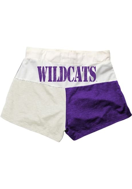 Womens K-State Wildcats Purple Wes and Willy Colorblock Shorts