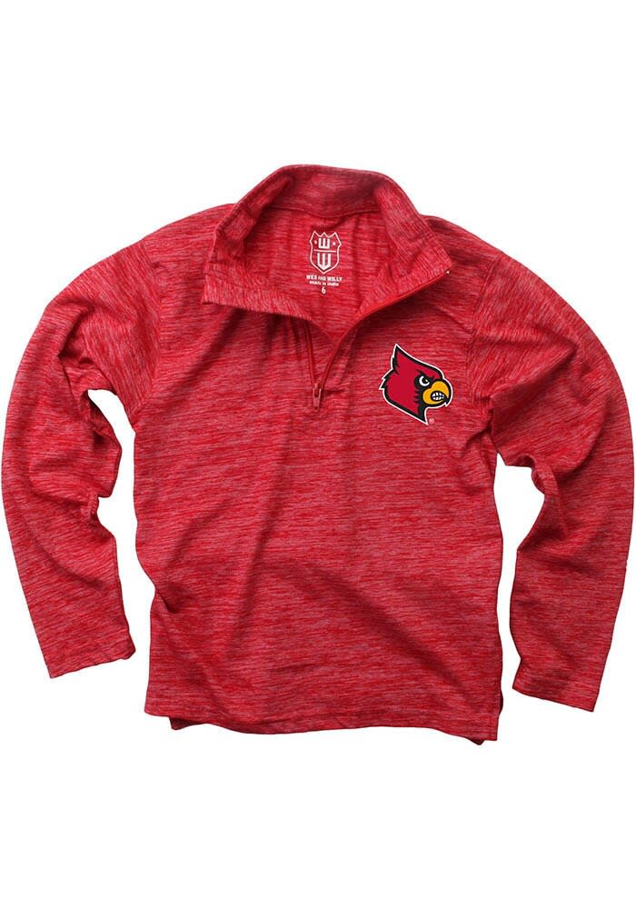 ニューウェルズ　オールド　ボーイズ　ハーフジップジャージ XL グレー/レッド Wes and Willy Louisville Cardinals Toddler Red Cloudy Yarn Long